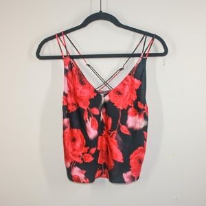 WHIMSICAL FLORAL CAMI TOP